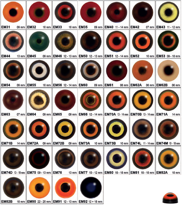 Acrylic Bird Eyes - Multicoloured
