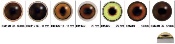 Acrylic Eyes for Mammals, Multicoloured (Europe Eyes)