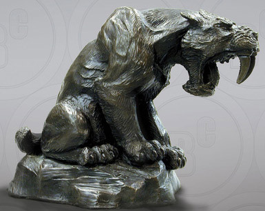 Sabrina Sabercat Sculpture, Bronze filled