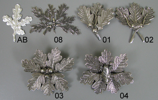 Keilerwaffendeckblätter, Alu-Eichenlaub