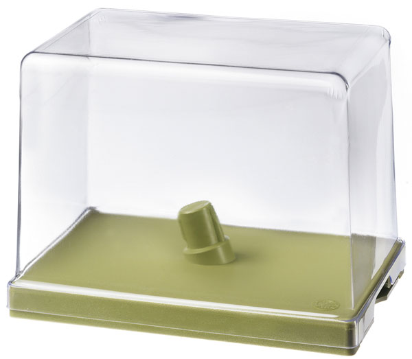 Transparent Dustproof Cover with stopper and green base 