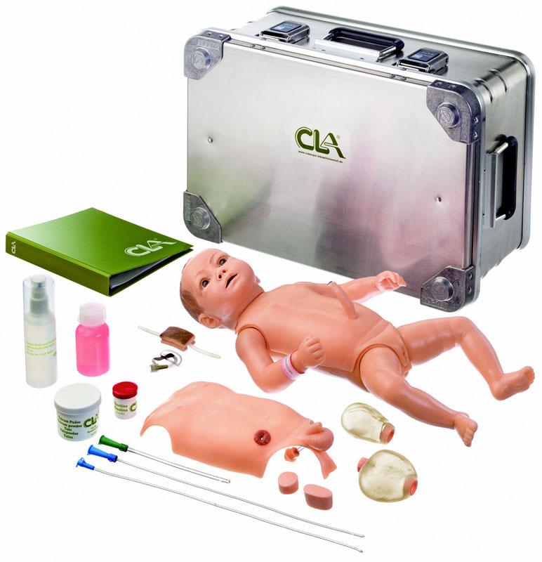 CLA-Krankenpflegebaby mit Aluminiumkoffer